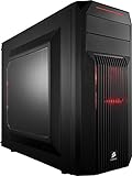 Corsair CC-9011051-WWCORSAIR Carbide SPEC-02 Mid-Tower Gaming Case, Red LED Fan